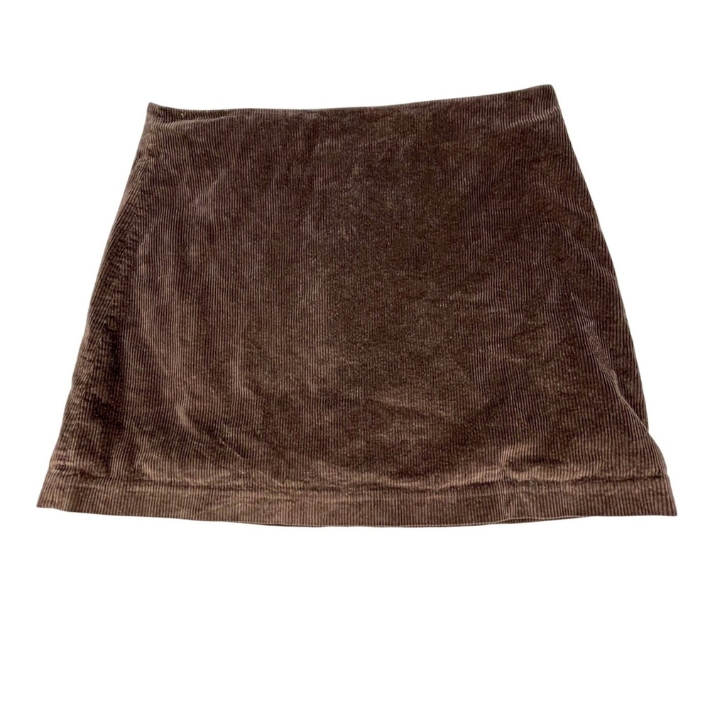 Madewell Brown Italian Fabric Corduroy A-Line Mini Skirt Womens Size 12